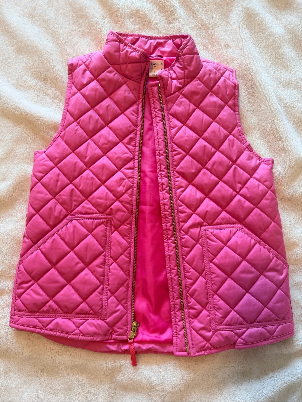 Kids Crewcuts Pink Quilted Jacket